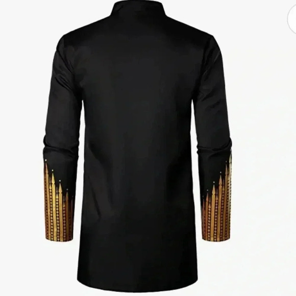 (9)NWT Mens 2 piece long sleeve and pants dashiki traditional tunic suit - Picture 2 of 4